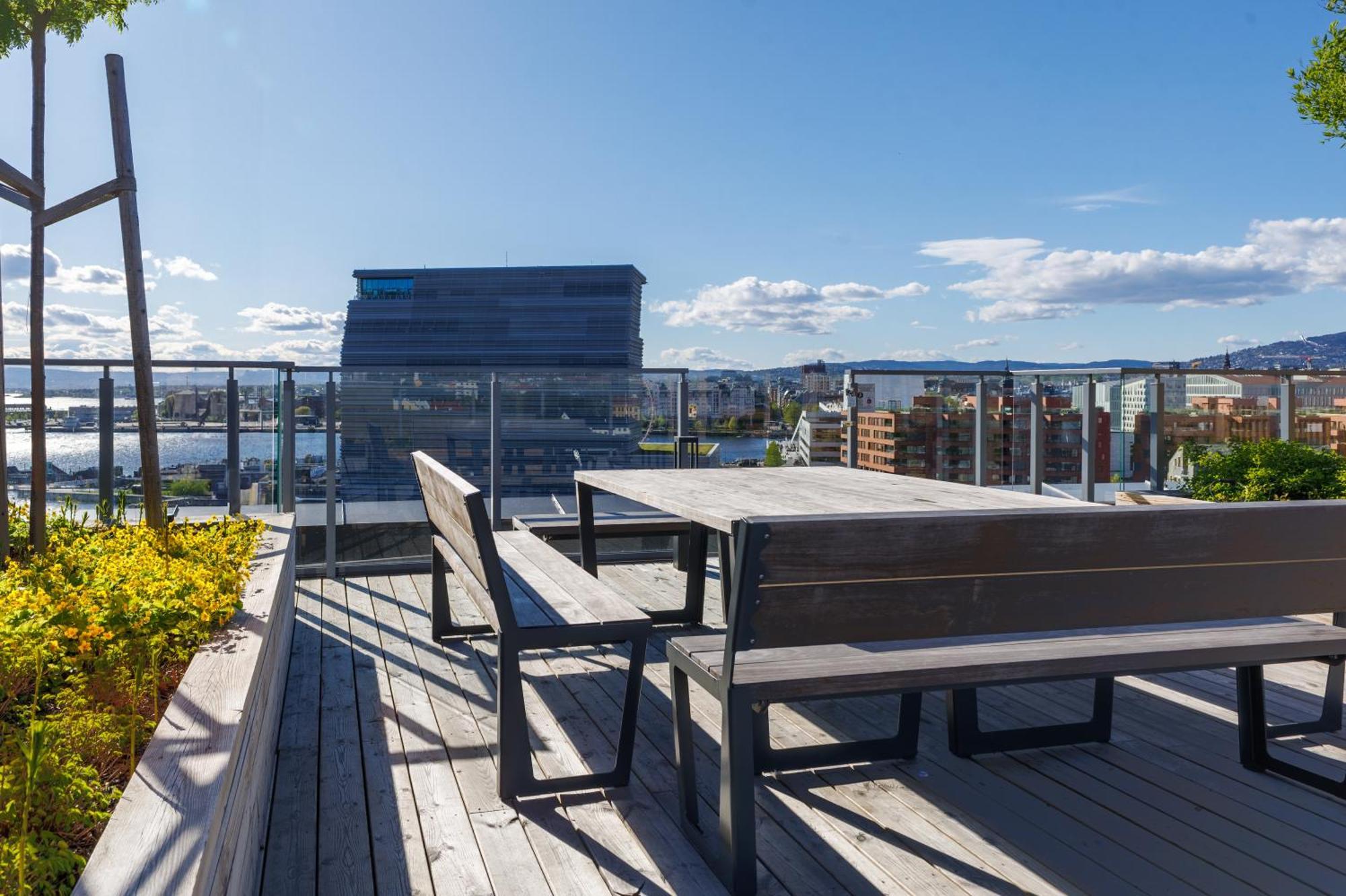 An Elegant And Modern Apartment In Bjorvika Oslo Eksteriør billede